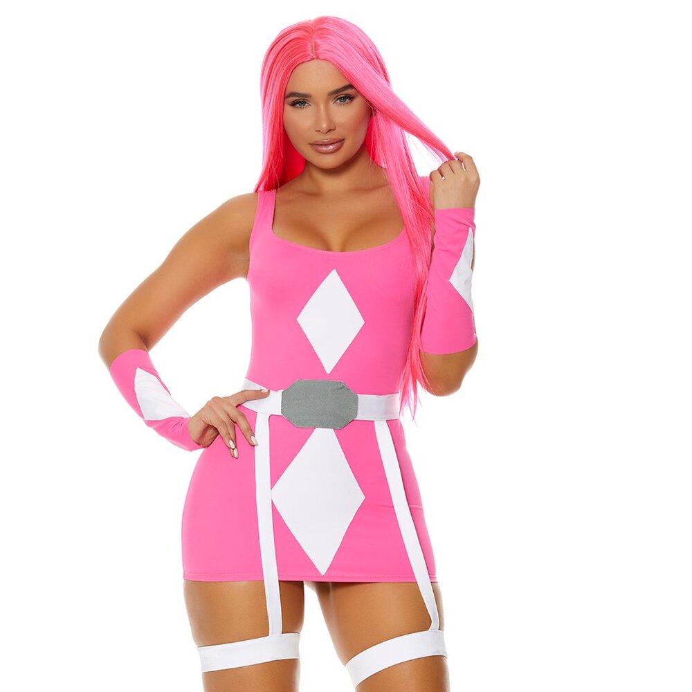 Super Power Pink Women Costume
